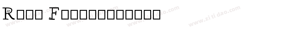 Rain Forest字体转换